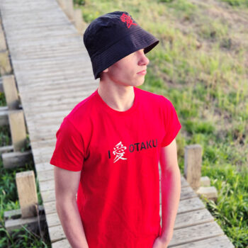Koszulka I Love Otaku_Czerwona_Orion_1